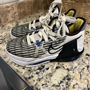 Kids size 3.5 LeBron basketball shoes. Nike